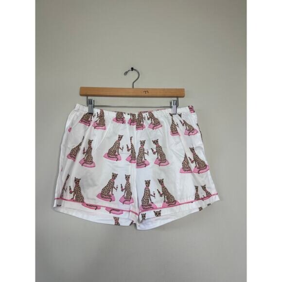 NWT Toss Animal Print Button-Down Pajama Set Short Sleepwear Pink Size: Large - Picture 6 of 6